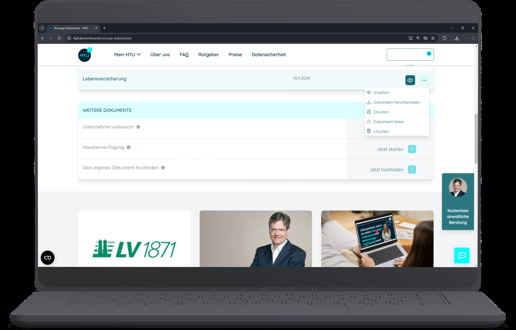Anleitung Dokumentenspeicher Schritt 5